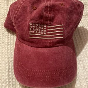 Wine colored American Flag cap